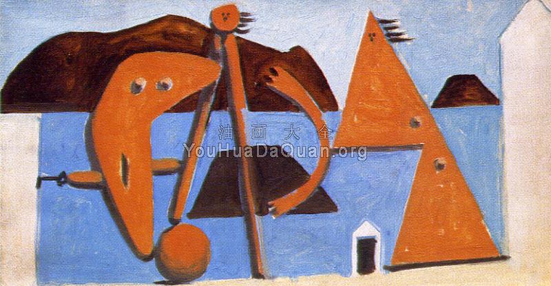 海滩上的浴者 - 巴勃罗·毕加索